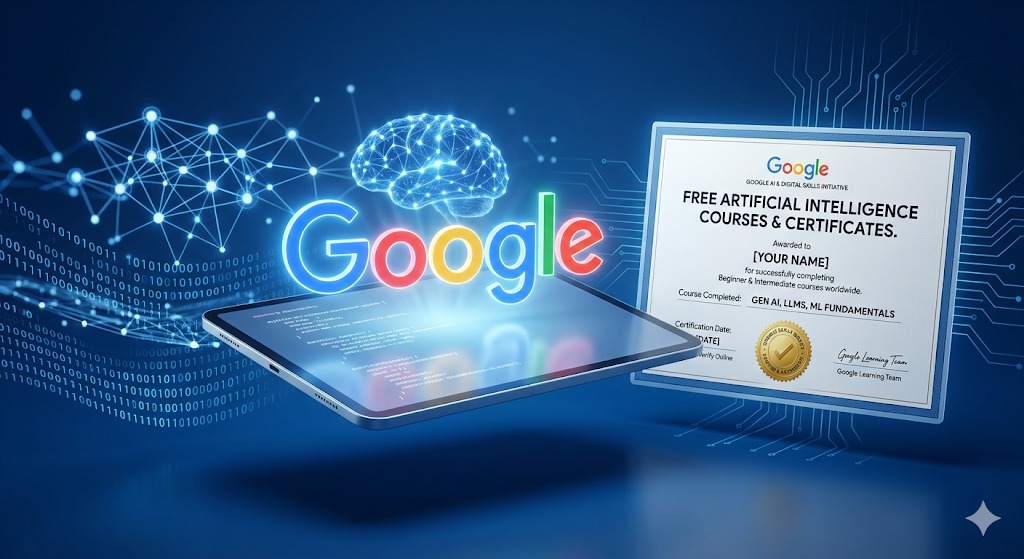 Google is Offering Free AI Courses with Free Digital Certificates! 🎓