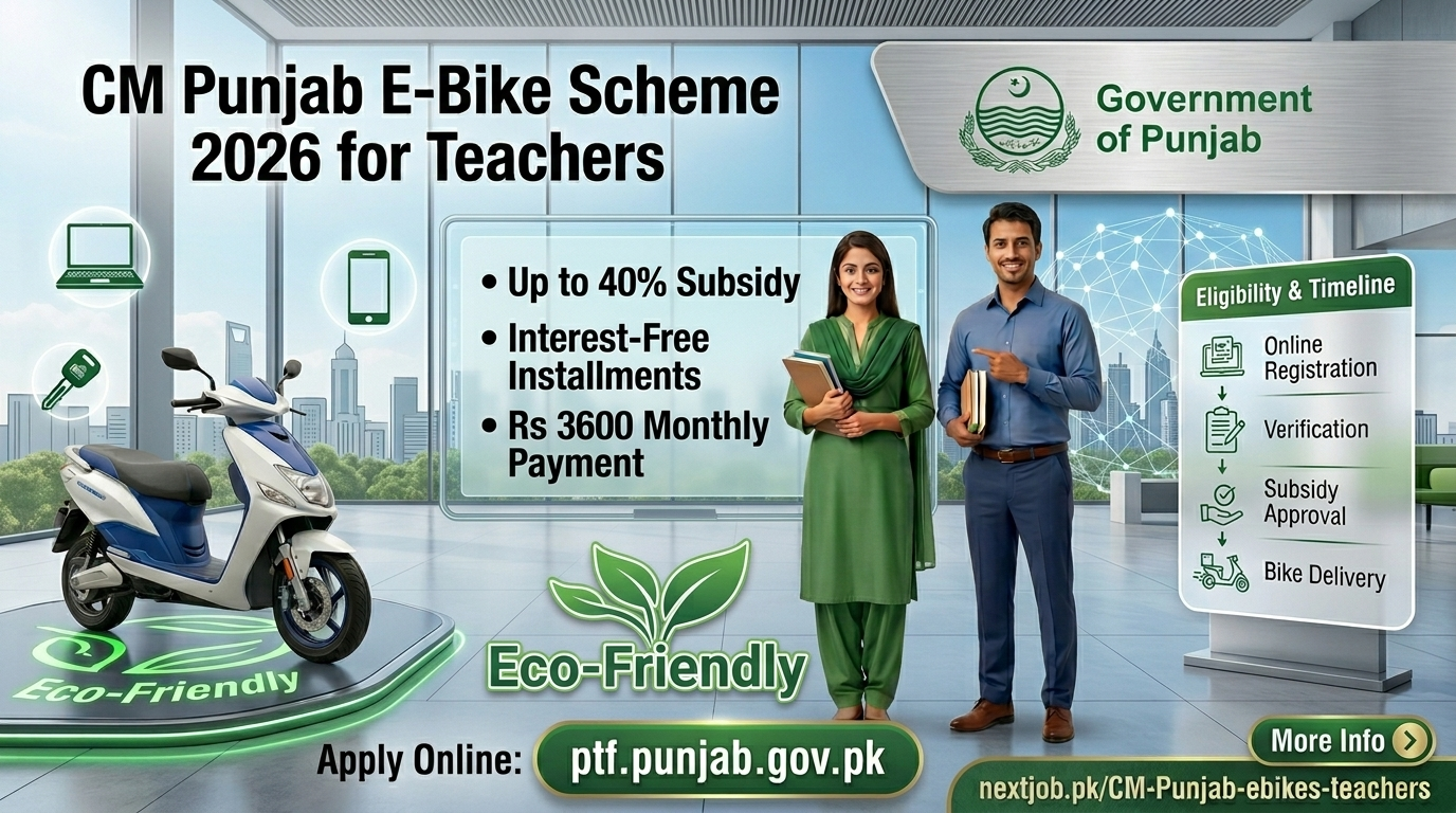 CM Punjab E-Bike Scheme 2026 for Teachers